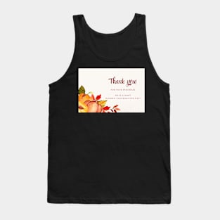 Thank You For Your Purchase Card (Thanksgiving Day) - 01 Tank Top